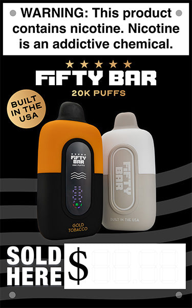 Fifty Bar 20K Vinyl Banner