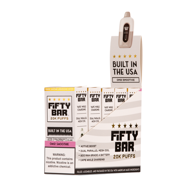 Omg! Smoothie Fifty Bar 20K Vapes 5 pack