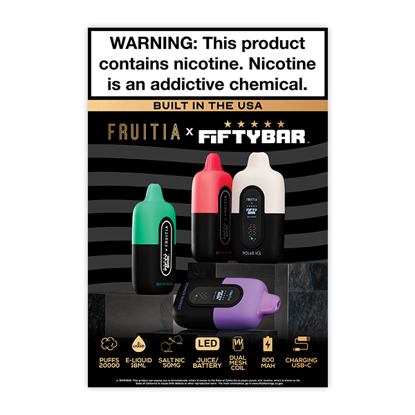 FRUITIA X FIFTY BAR Poster