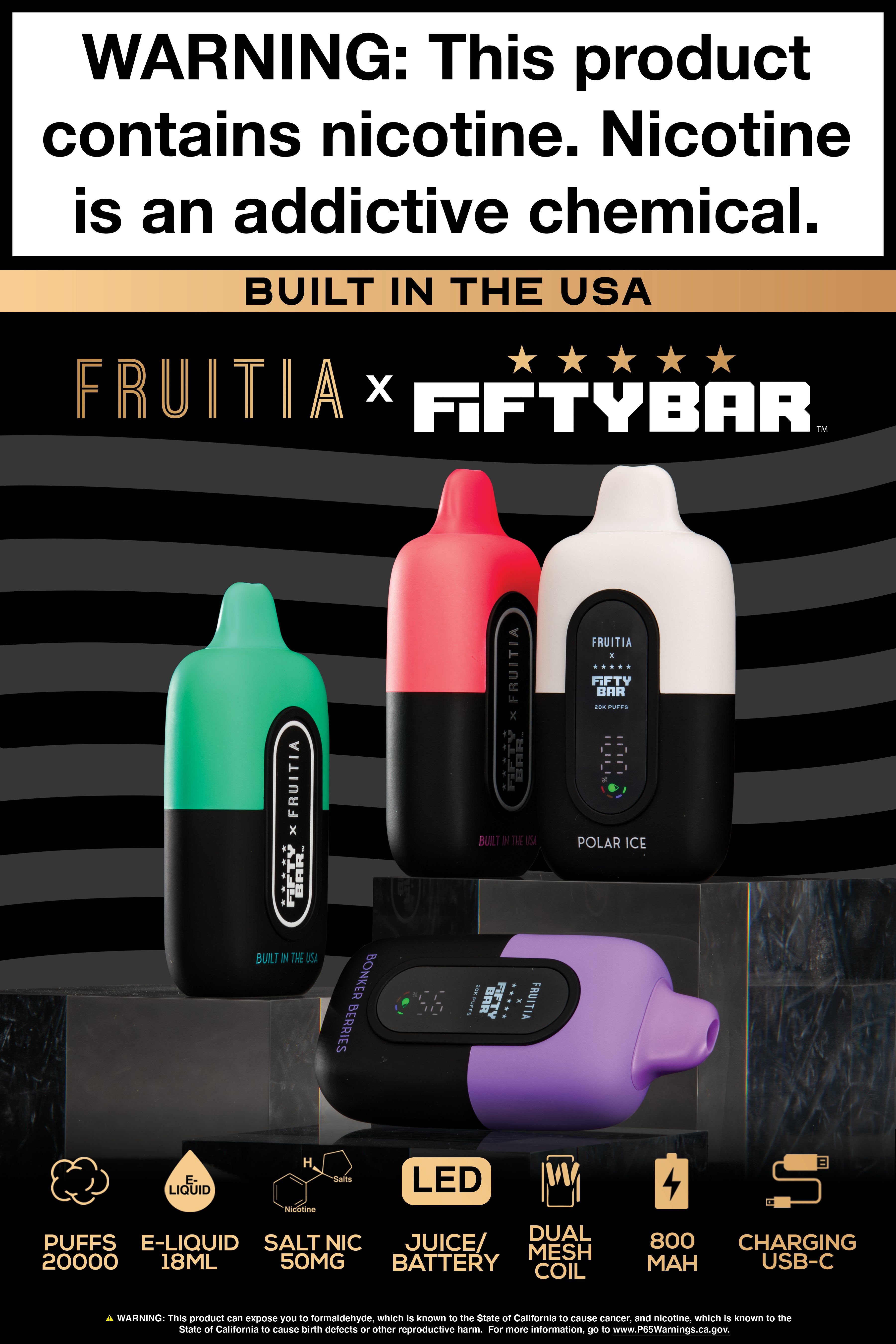 FRUITIA X FIFTY BAR Poster
