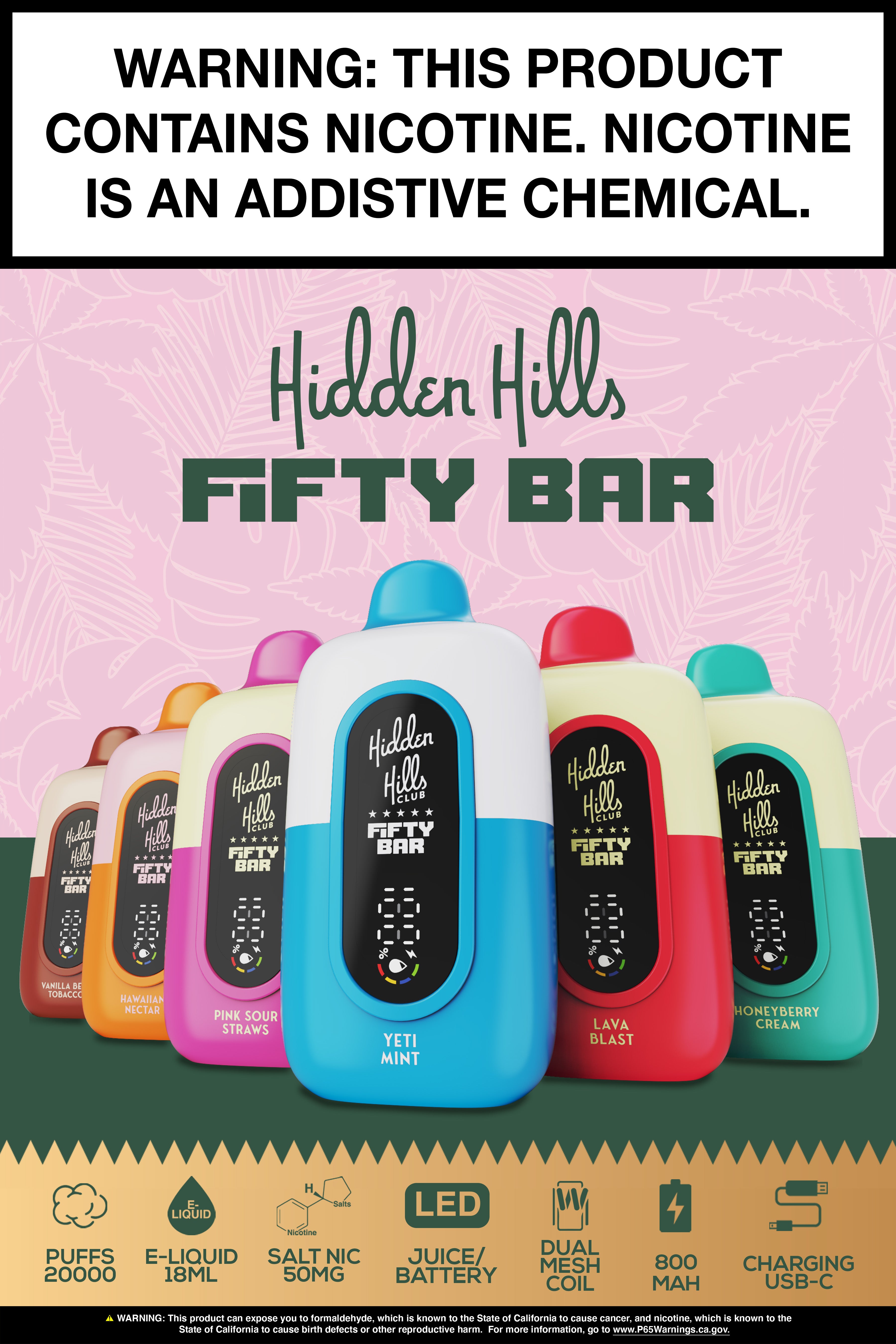 Hidden Hills X Fifty Bar 20K - Poster