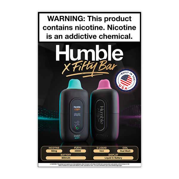 HUMBLE X Fifty Bar 20K Poster