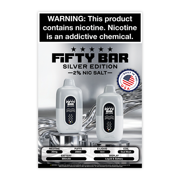 FIFTY BAR 20K Silver Series Poster