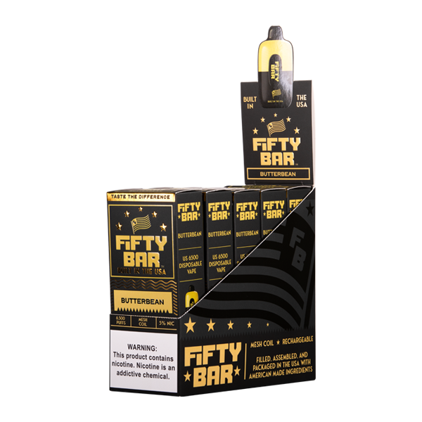 Butterbean Fifty Bars 5-Pack for Wholesale