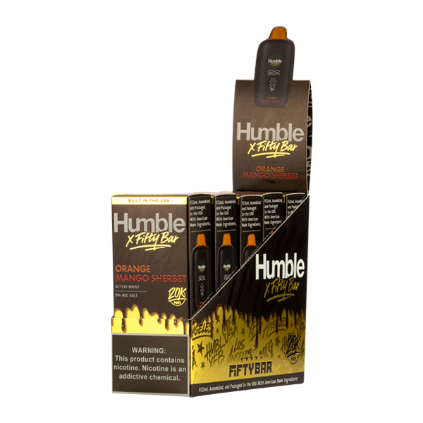 Orange Mango Sherbet HUMBLE X Fifty Bar 20K Vapes for Wholesale