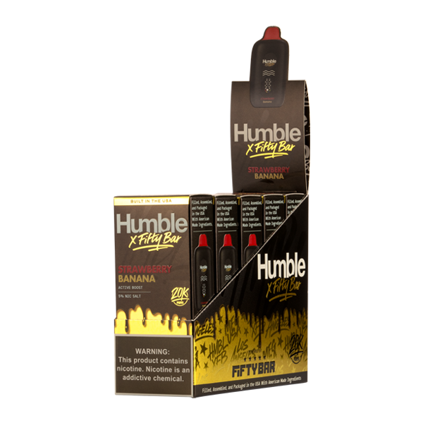 Strawberry Banana HUMBLE X Fifty Bar 20K Vapes for Wholesale