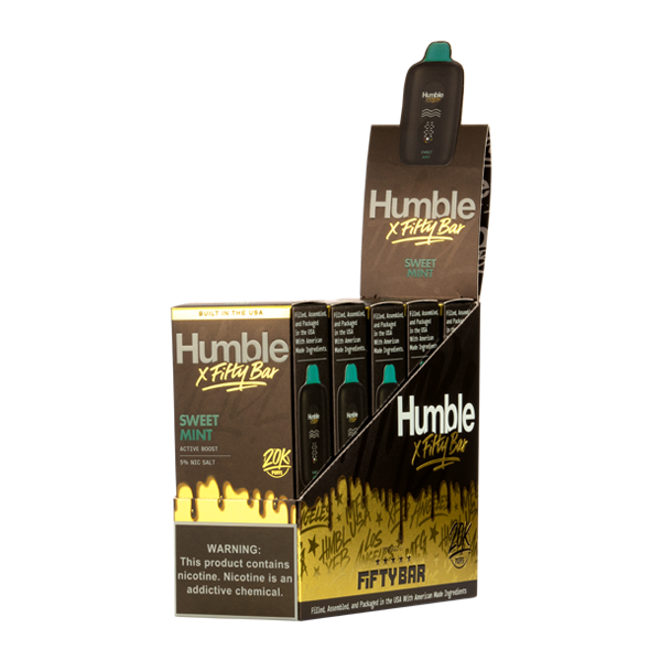Sweet Mint HUMBLE X Fifty Bar 20K Vapes for Wholesale