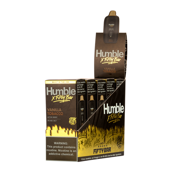 Vanilla Tobacco HUMBLE X Fifty Bar 20K Vapes for Wholesale