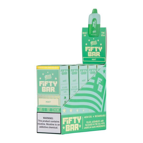 Mint Fifty Bar Vape 5-Pack for Wholesale