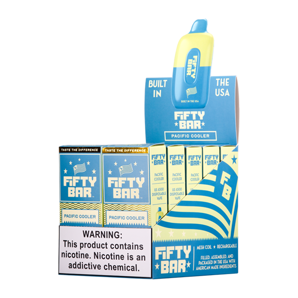 Pacific Cooler Fifty Bar Vape 10-Pack for Wholesale