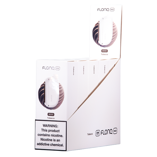 Tobacco Flonq Max Vape 5-Pack for Wholesale