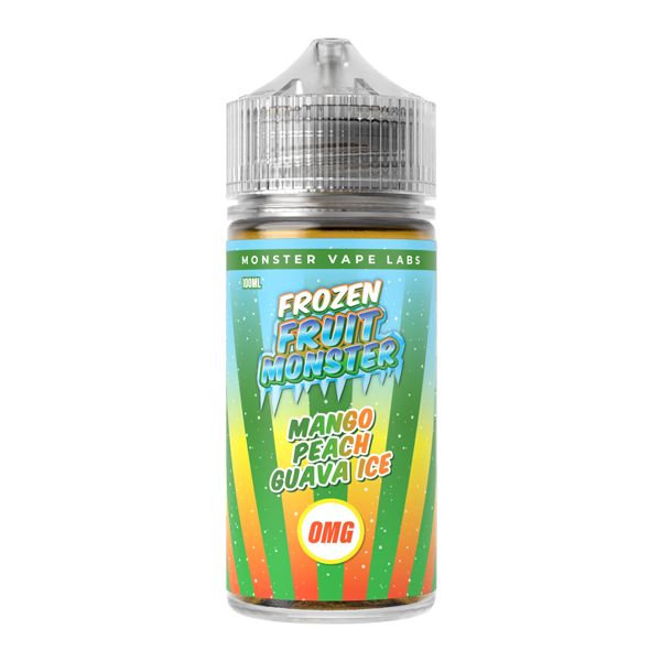 Mango Peach Guava Ice MONSTER LABS Frozen Fruit Monster ZERO Nicotine 100ml for Wholesale