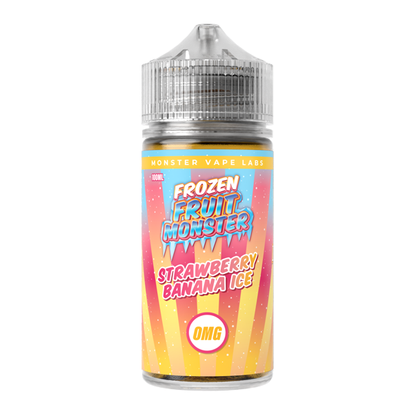 Strawberry Banana Ice MONSTER LABS Frozen Fruit Monster ZERO Nicotine 100ml for Wholesale