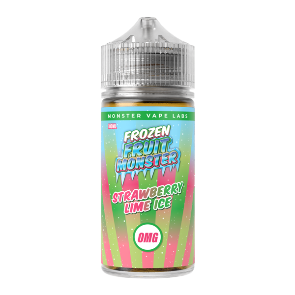 Strawberry Lime Ice MONSTER LABS Frozen Fruit Monster ZERO Nicotine 100ml for Wholesale