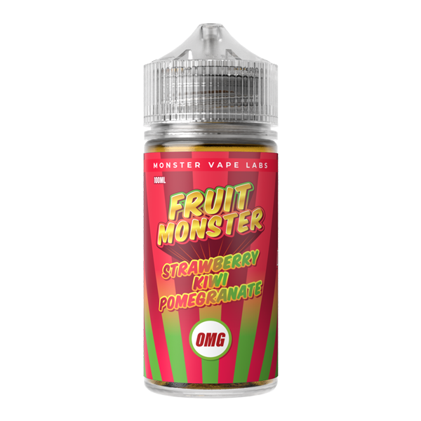Strawberry Kiwi Pomegranate MONSTER LABS Fruit Monster ZERO Nicotine 100ml for Wholesale