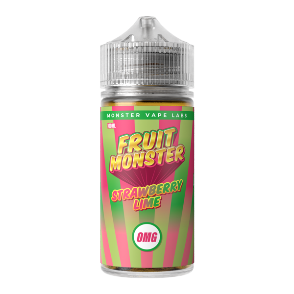 Strawberry Lime MONSTER LABS Fruit Monster ZERO Nicotine 100ml for Wholesale