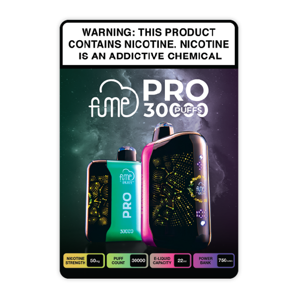 FUME PRO 30K Window Sticker