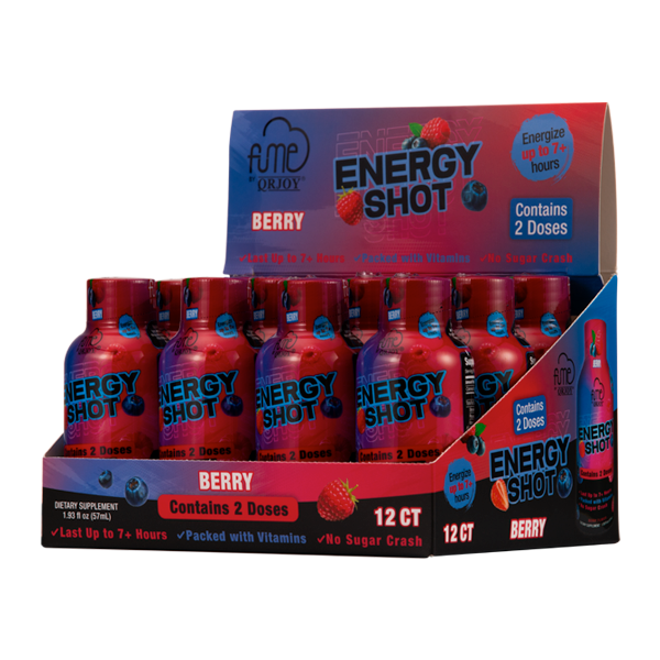 Berry FUME Energy Shots 2oz Display