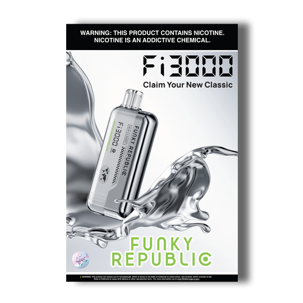 Funky Republic Fi3000 Vape Poster