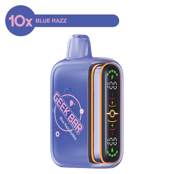 10x Geek Bar Pulse 2 Blue Razz Hubba for Wholesale