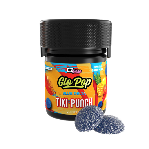 Tiki Punch Blue Delta Glo Pop Gummies