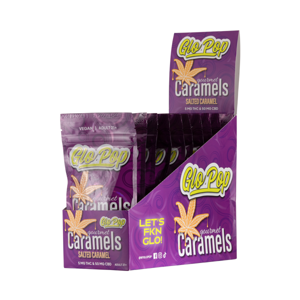 Salted Caramel Glo Pop Caramels for Wholesale