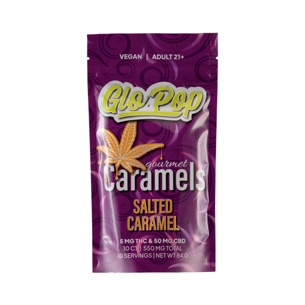 Salted Caramel Glo Pop Caramels Multi-Pack for Wholesale