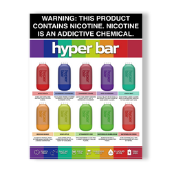 Hyper Bar Flavor Card Lamination for Stores
