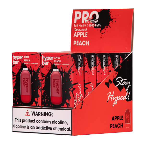 Apple Peach Hyper Bar Wholesale Vape 10-Pack