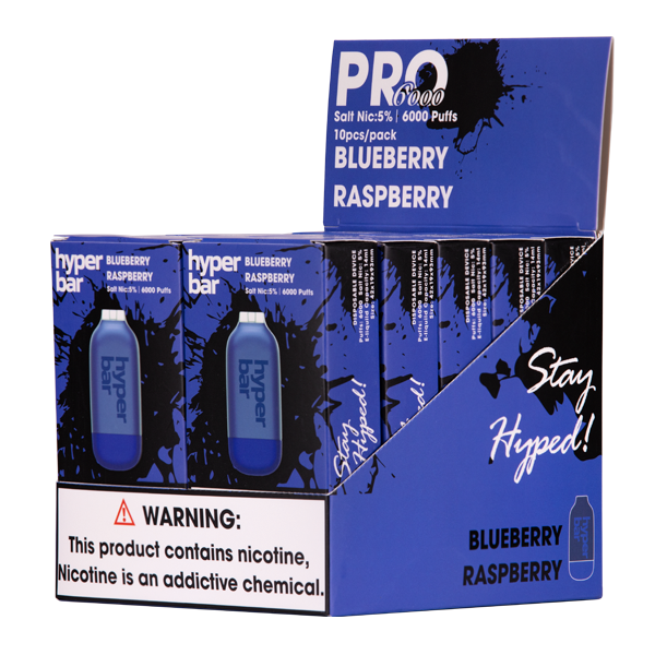 Blueberry Raspberry Hyper Bar Wholesale Vape 10-Pack