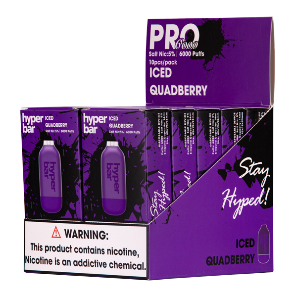 Iced Quadberry Hyper Bar Wholesale Vape 10-Pack