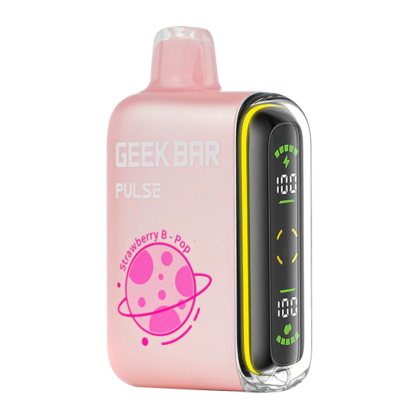 Strawberry B-Pop Geek Bar Pulse ZERO Nicotine  for Wholesale