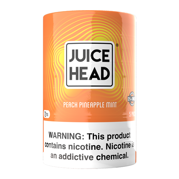 Peach Pineapple Mint Juice Head Nicotine Pouch 12mg 5-Pack for wholesale