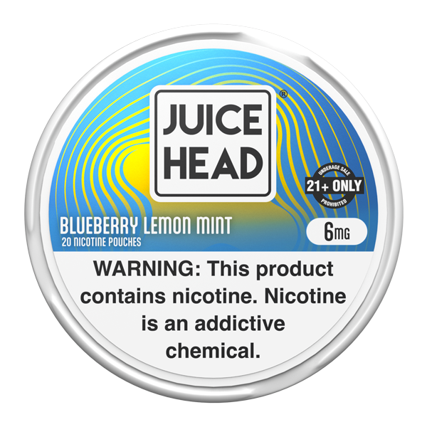 Blueberry Lemon Mint Juice Head Nicotine Pouches 6mg for Wholesale