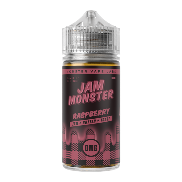 Raspberry MONSTER LABS Jam Monster ZERO Nicotine 100ml for Wholesale