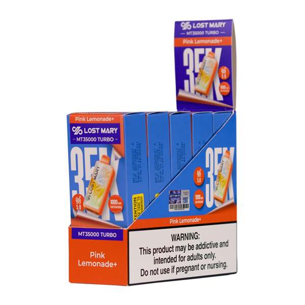 Pink Lemonade+ LOST MARY 35K TURBO Nixodine Disposables for Wholesale