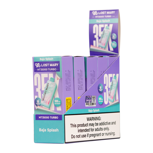 Baja Splash LOST MARY MT35K TURBO Nixodine Disposables for Wholesale