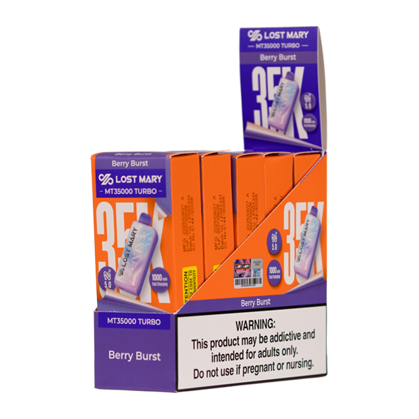 Berry Burst LOST MARY MT35K TURBO NIXODINE Disposables for Wholesale