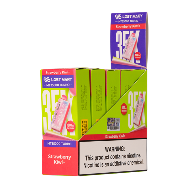 5 pack of Strawberry Kiwi+ LOST MARY MT35000 TURBO for Wholesale