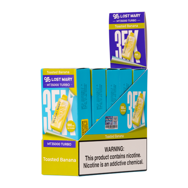 5 pack of Toasted Banana LOST MARY MT35000 TURBO for Wholesale