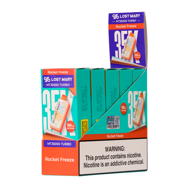 5 pack of Rocket Freeze LOST MARY MT35000 TURBO for Wholesale