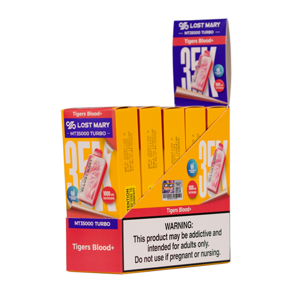 Tigers Blood+ LOST MARY MT35K TURBO Nixodine Disposables for Wholesale 