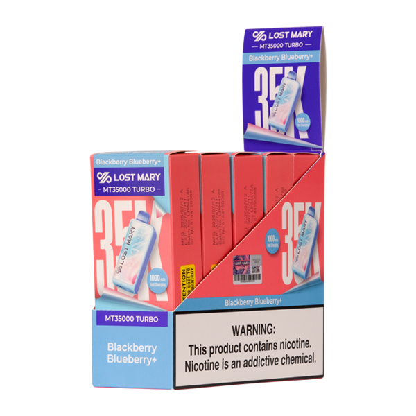 5 pack of Blackberry Blueberry+ LOST MARY MT35000 TURBO for Wholesale