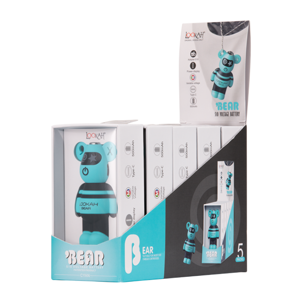 Cyan LOOKAH Bear Batteries for Wholesale