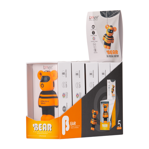 Orange LOOKAH Bear Batteries for Wholesale