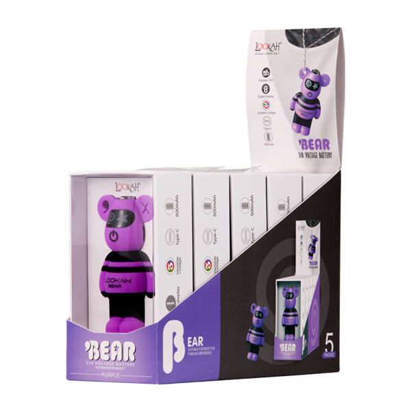 LOOKAH Bear Battery - Purple 5 pack for Wholesale