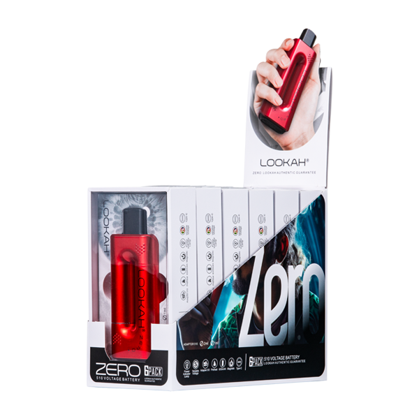 LOOKAH Zero Battery - Red 6 Pack for Wholesale