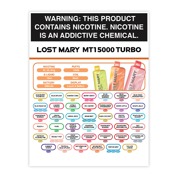 Lost Mary MT15000 Turbo Lamination
