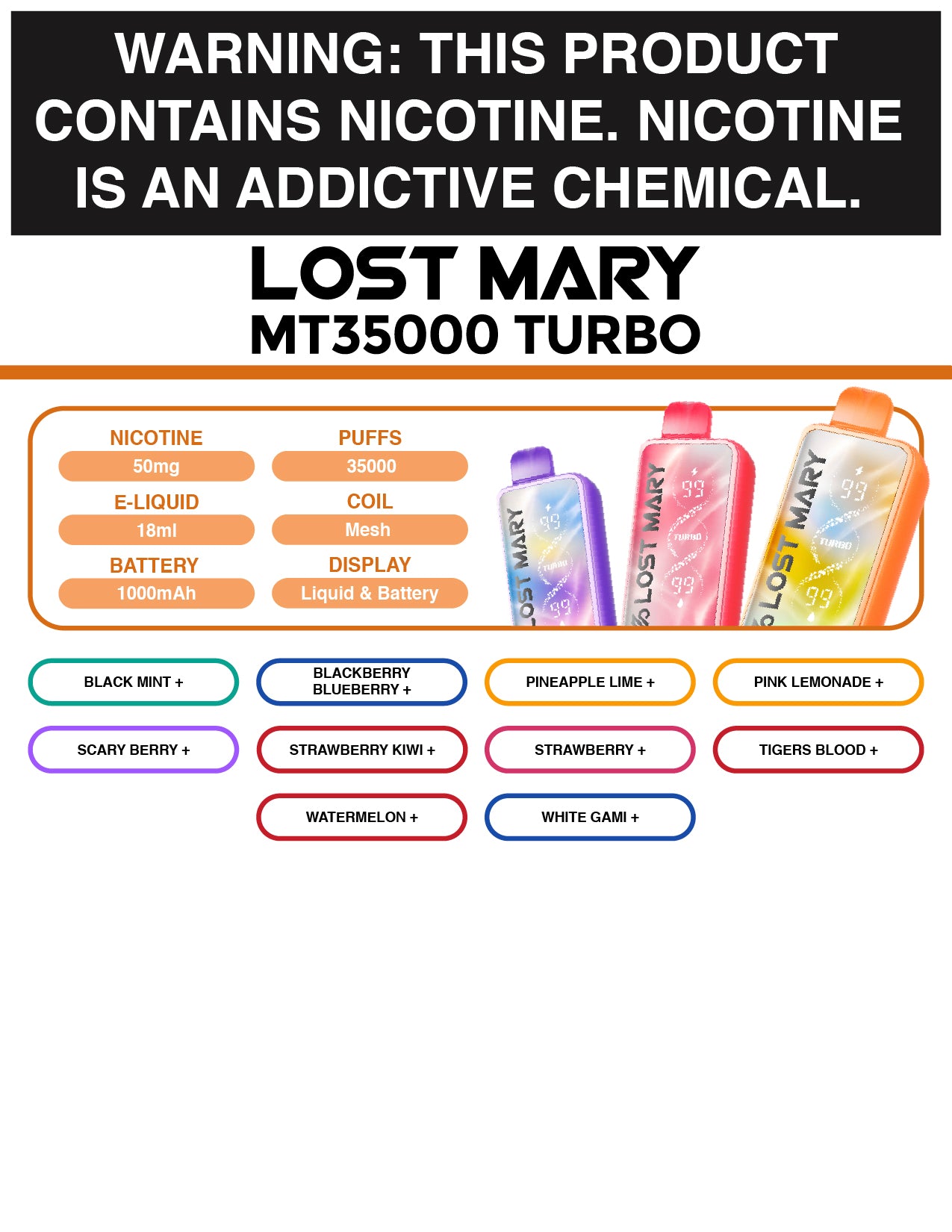 Lost Mary MT35K Turbo