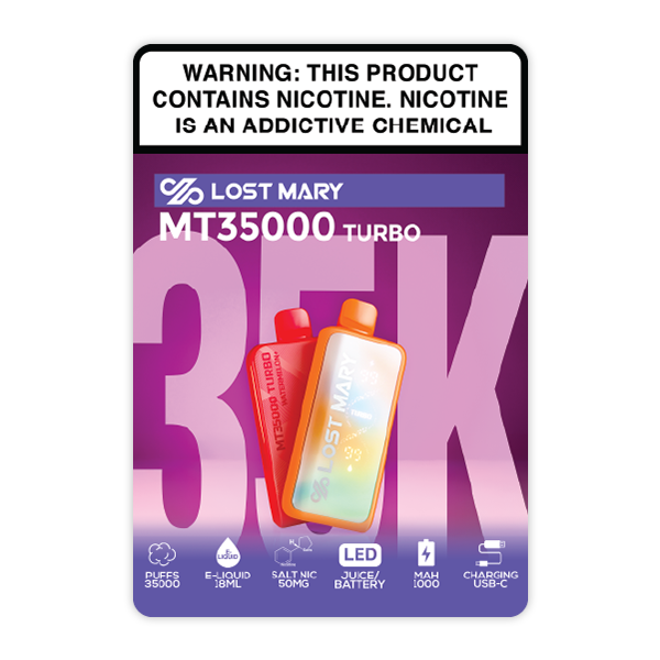 LOST MARY MT35K TURBO Window Sticker